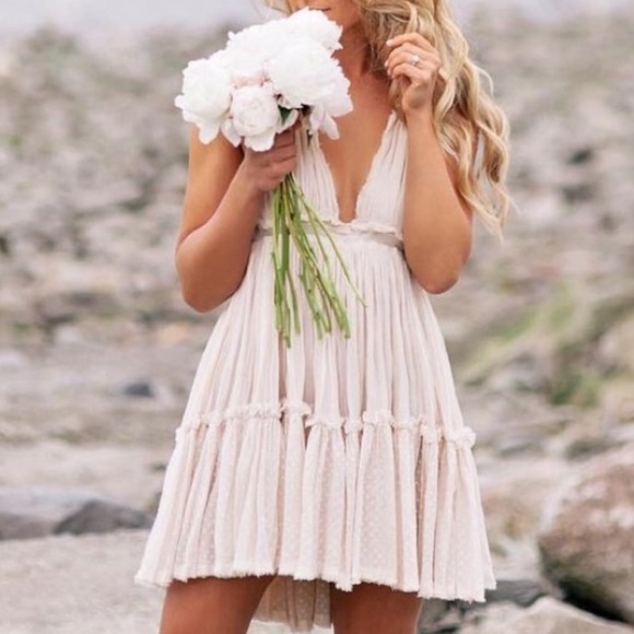 Tiered Mini Halter Dress - Picture 3 of 10